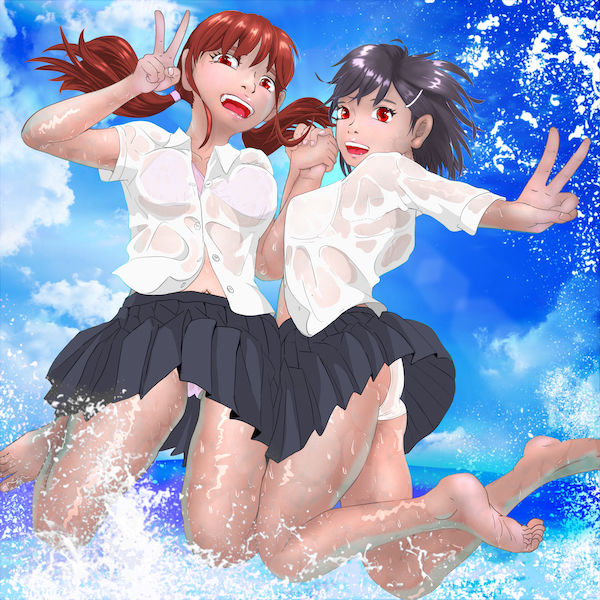 サンプル画像2:かすみとめいちゃんのジャンプピース【絶望的に透明な少女 巫 架澄】(あじふらいこんでんさ) [d_246759]