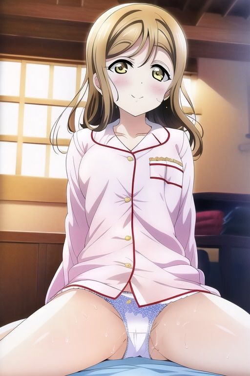 ラ○ライブ！サンシャイン！！CG集 国○田花丸（パジャマ） R-18あり