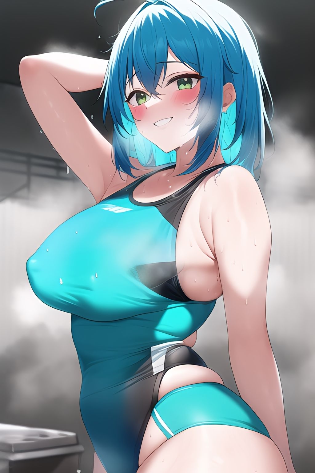 サンプル画像1:脇フェチ 青髪ちゃん特化第2弾！！わきわき詰め合わせ180枚！！(サークルビル) [d_246774]