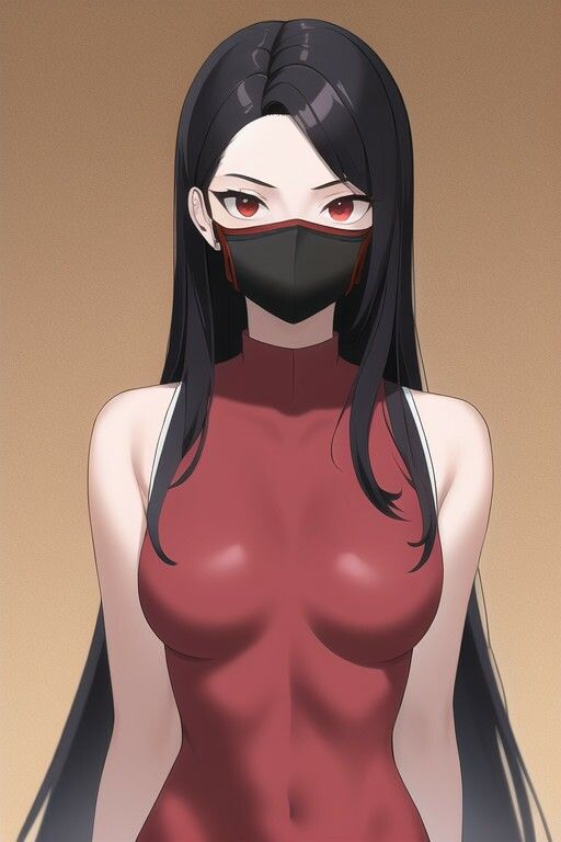 サンプル画像1:赤色ボディスーツ マスクありver CG集Vol.1(ピッチリスキー) [d_246885]