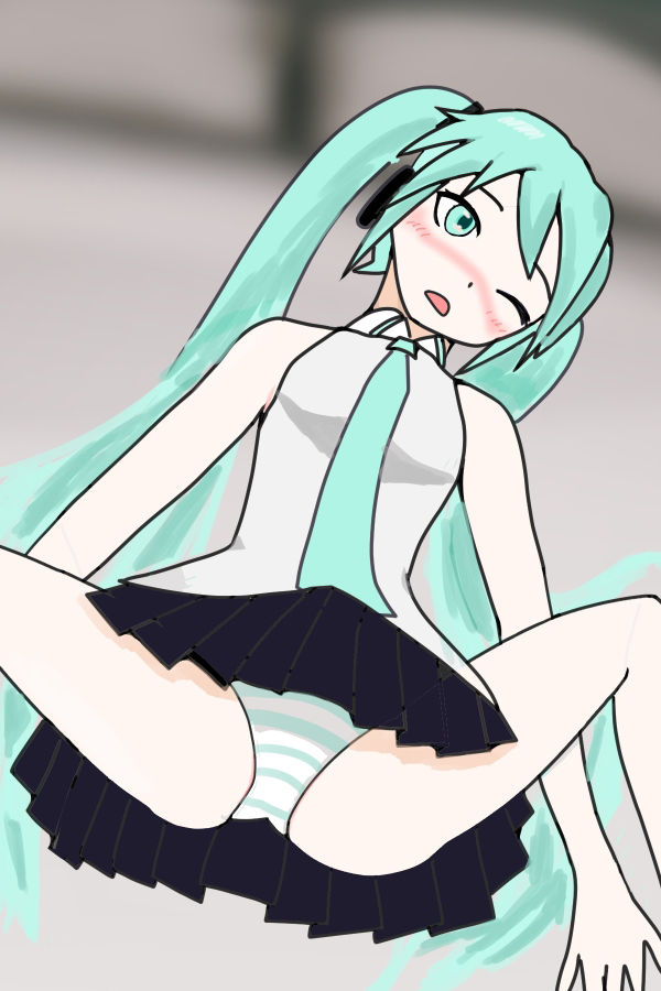 ミクさんとえっちなミクさんを交互に見る本