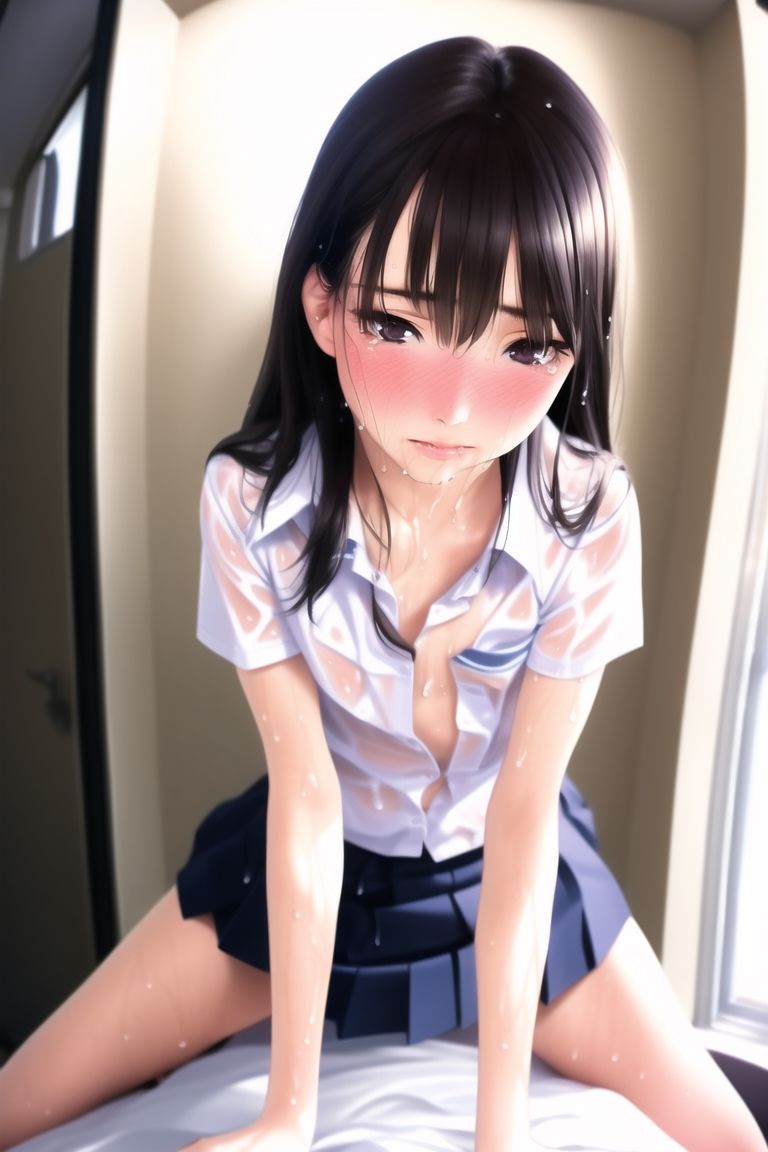 サンプル画像6:濡れちゃったから、はやくいれて(AI-doll) [d_247075]