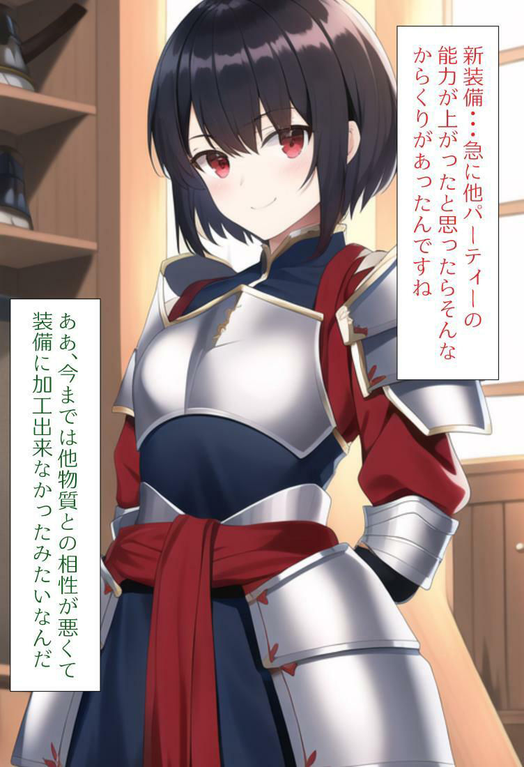 サンプル画像4:［AI生成イラストCG集］最強ステータス装備が 露出装備だった件のCG集(しそ) [d_247103]