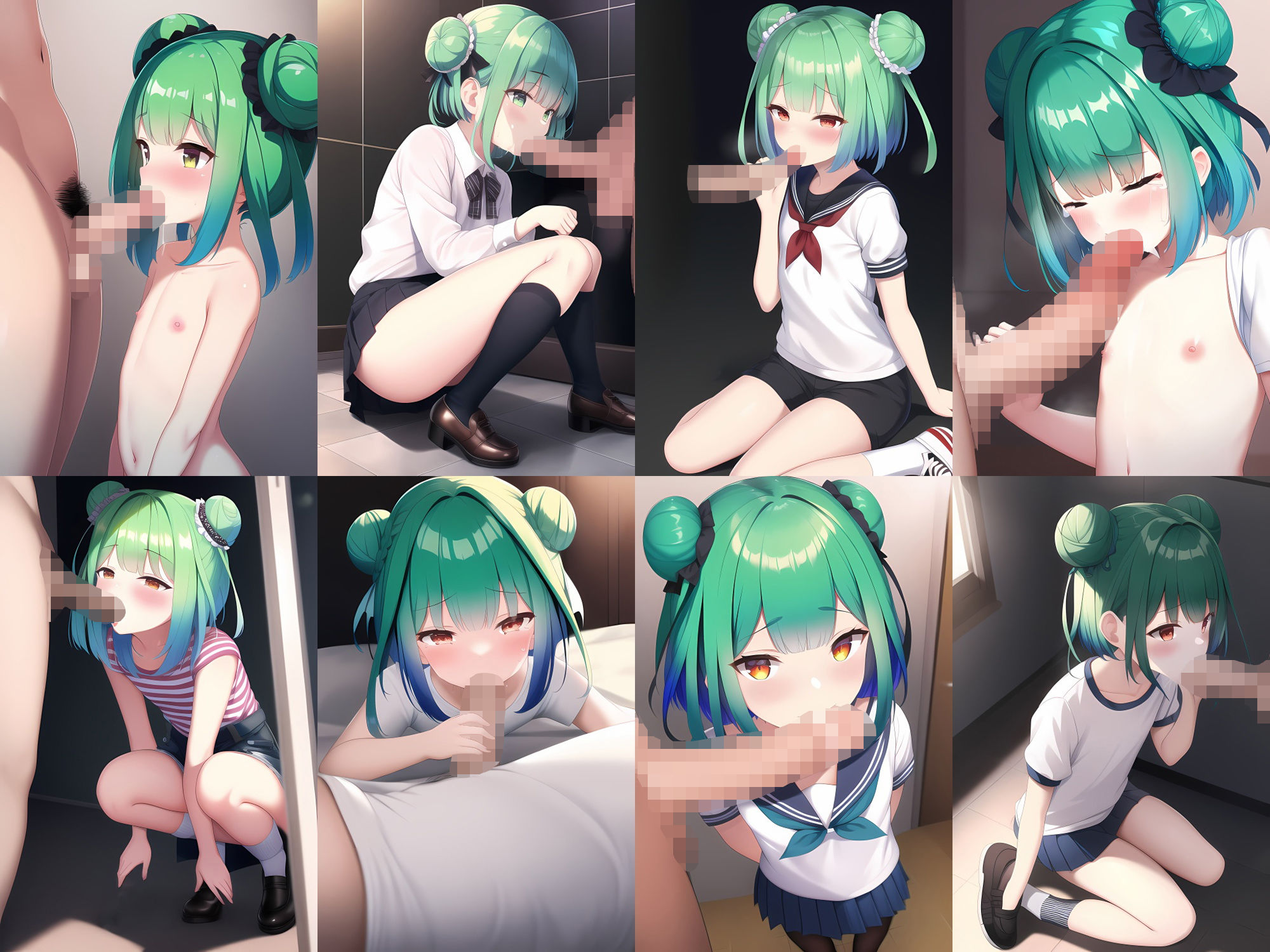 サンプル画像1:ネクロマンサー娘フェラCG集part2(AIで遊ぼ) [d_247109]