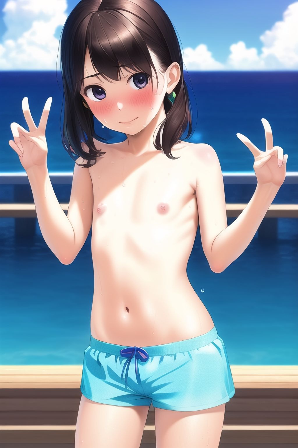 サンプル画像2:男の子水着チャンレジ！(ジャングルジム) [d_247187]