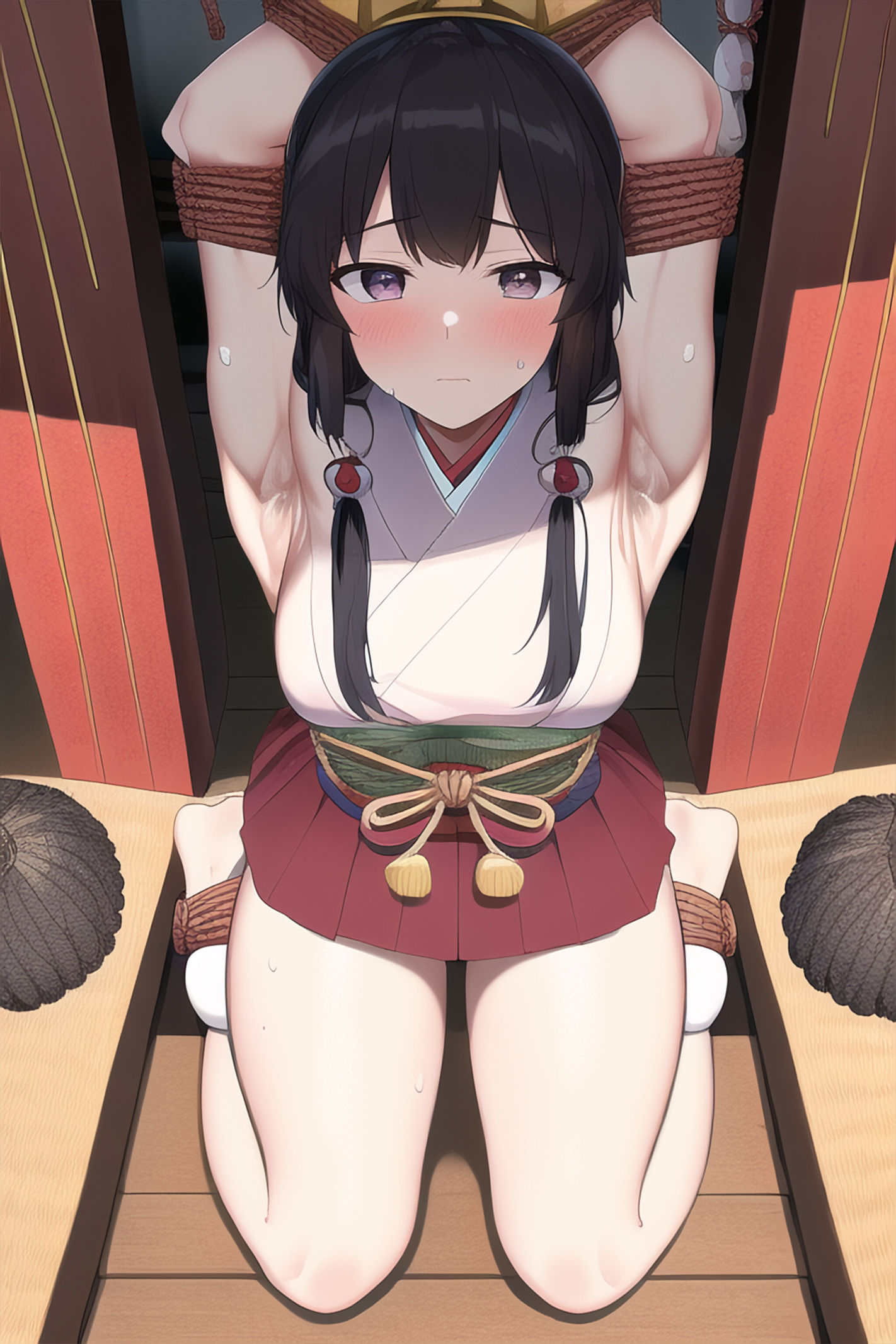 サンプル画像1:拘束少女 〜巫女編〜(晩餐ニート) [d_247207]