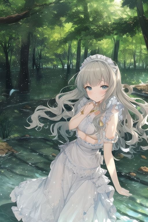 サンプル画像1:自然少女。(えーあいあーと) [d_247289]