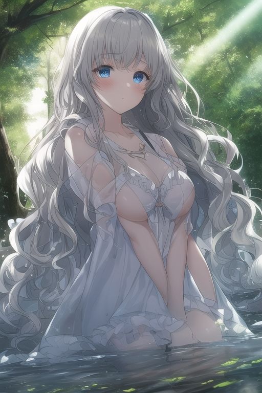 サンプル画像2:自然少女。(えーあいあーと) [d_247289]