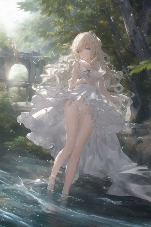 サンプル画像3:自然少女。(えーあいあーと) [d_247289]