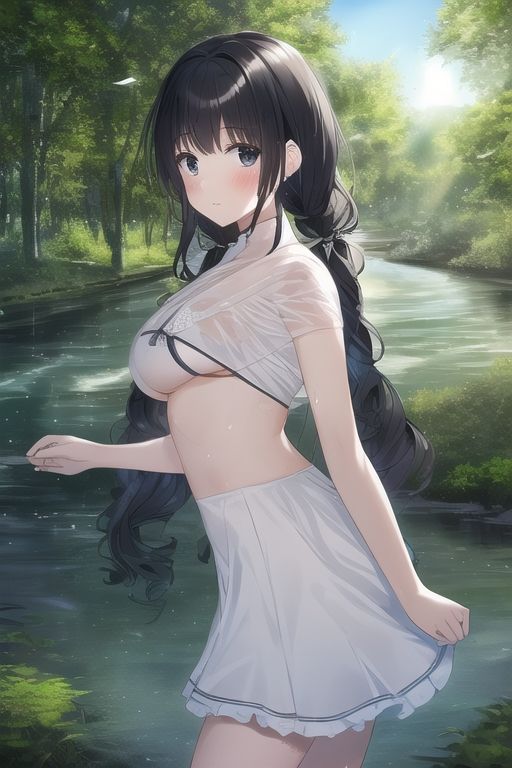 サンプル画像6:自然少女。(えーあいあーと) [d_247289]