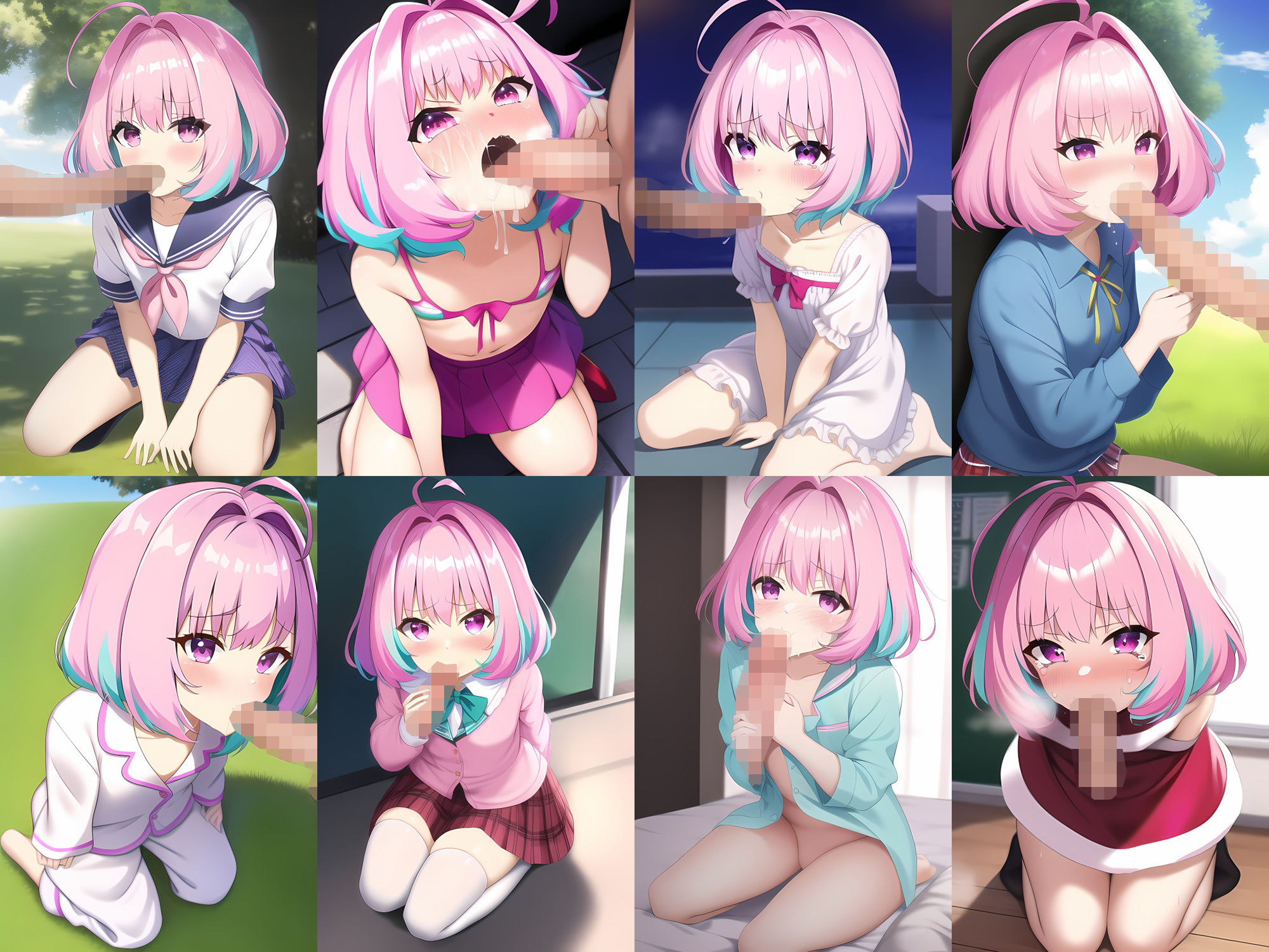 サンプル画像1:アイドルyrフェラCG集(AIで遊ぼ) [d_247389]