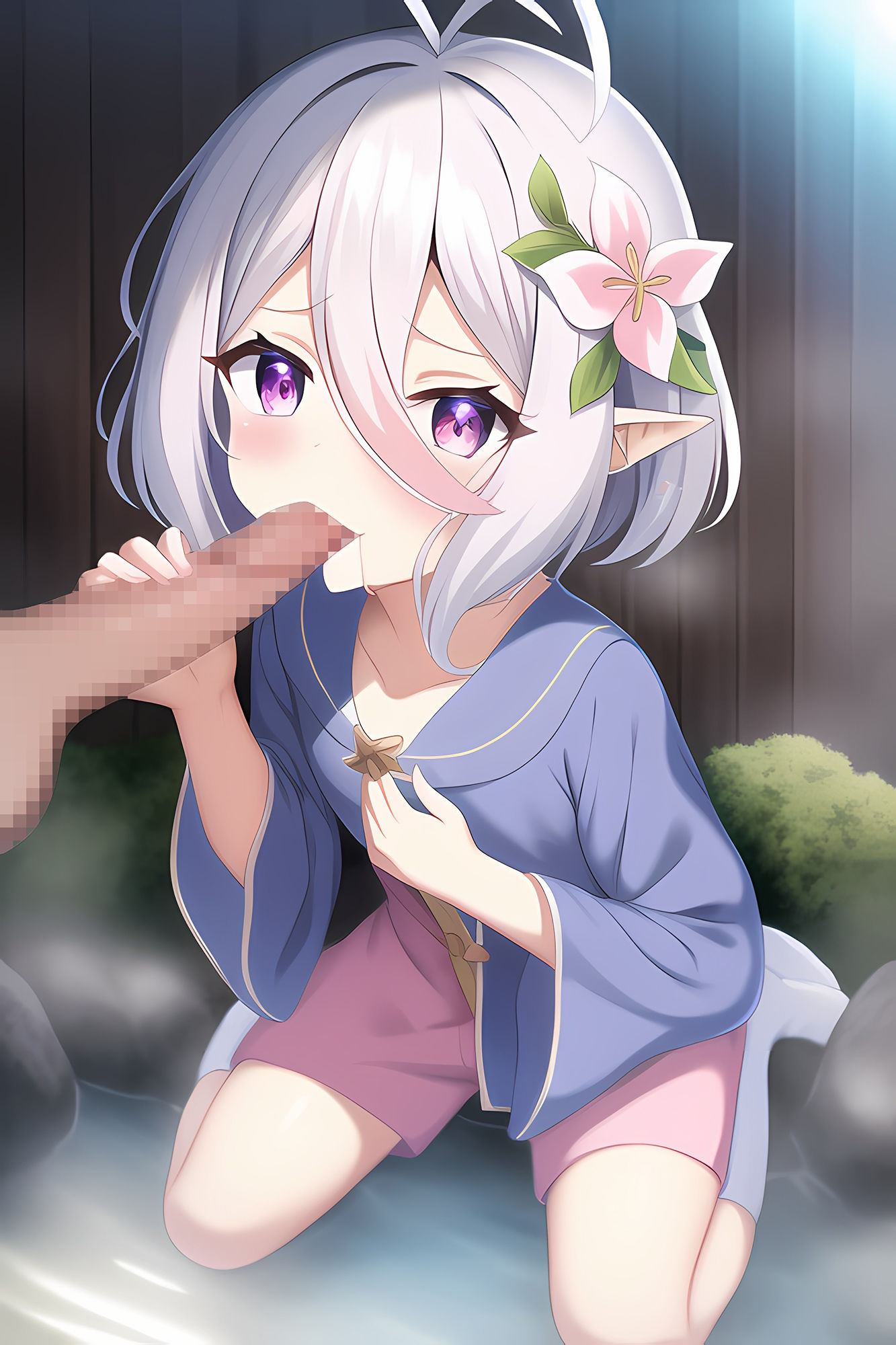 サンプル画像4:巫女娘フェラCG集(AIで遊ぼ) [d_247393]