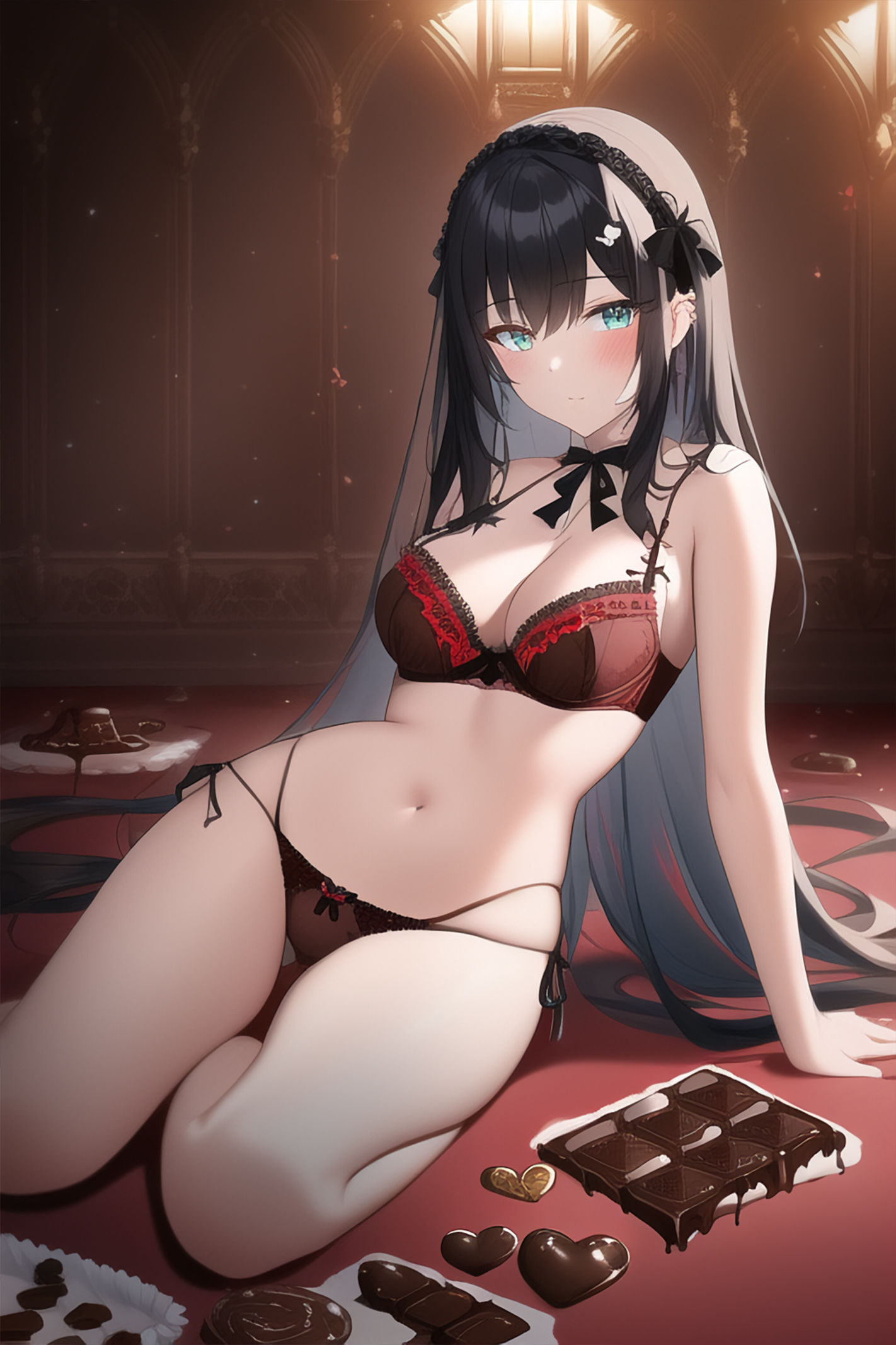 サンプル画像1:ランジェリー・ガールズ・コレクション 〜バレンタイン編〜(晩餐ニート) [d_247500]