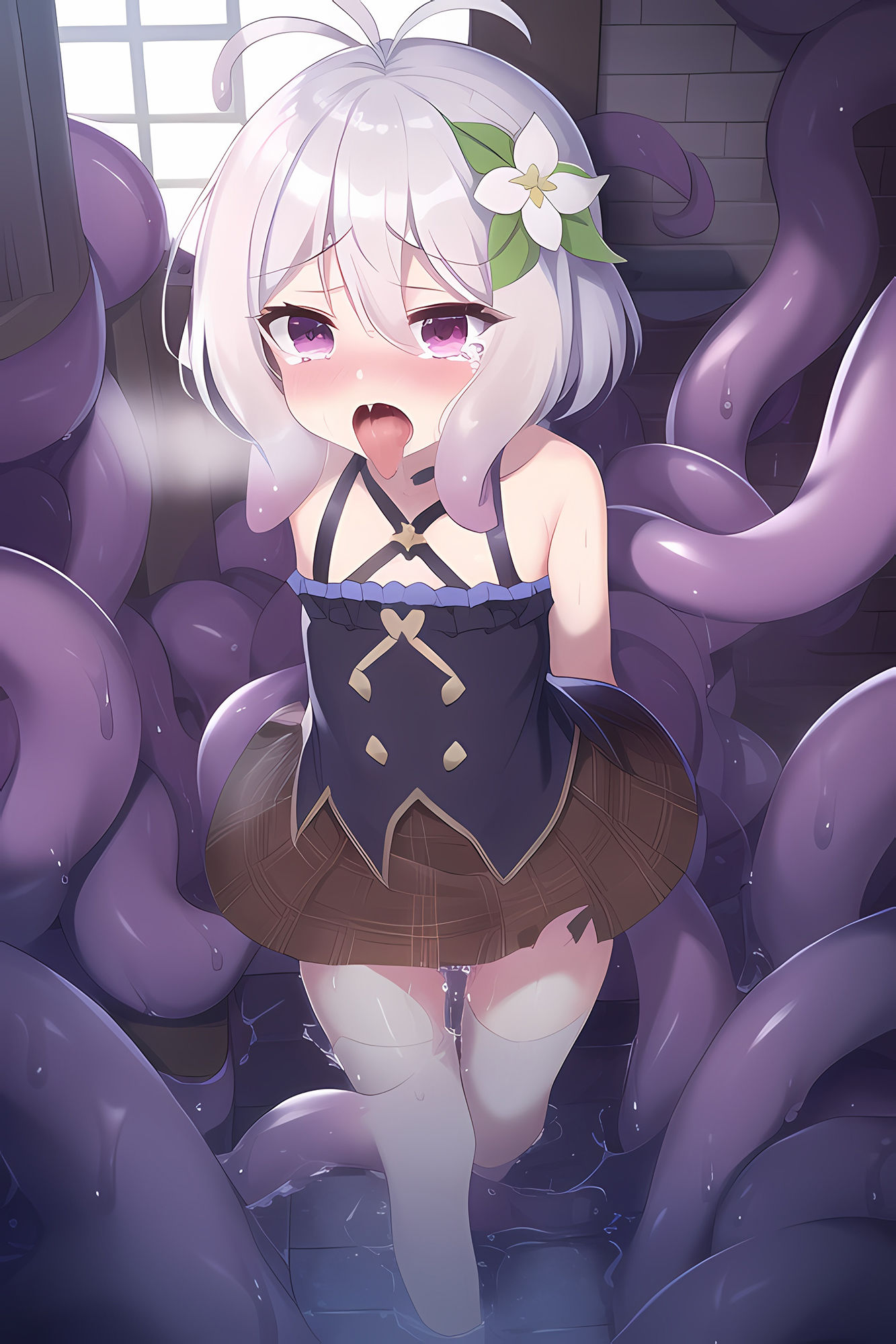 サンプル画像2:巫女娘触手CG集(AIで遊ぼ) [d_247522]