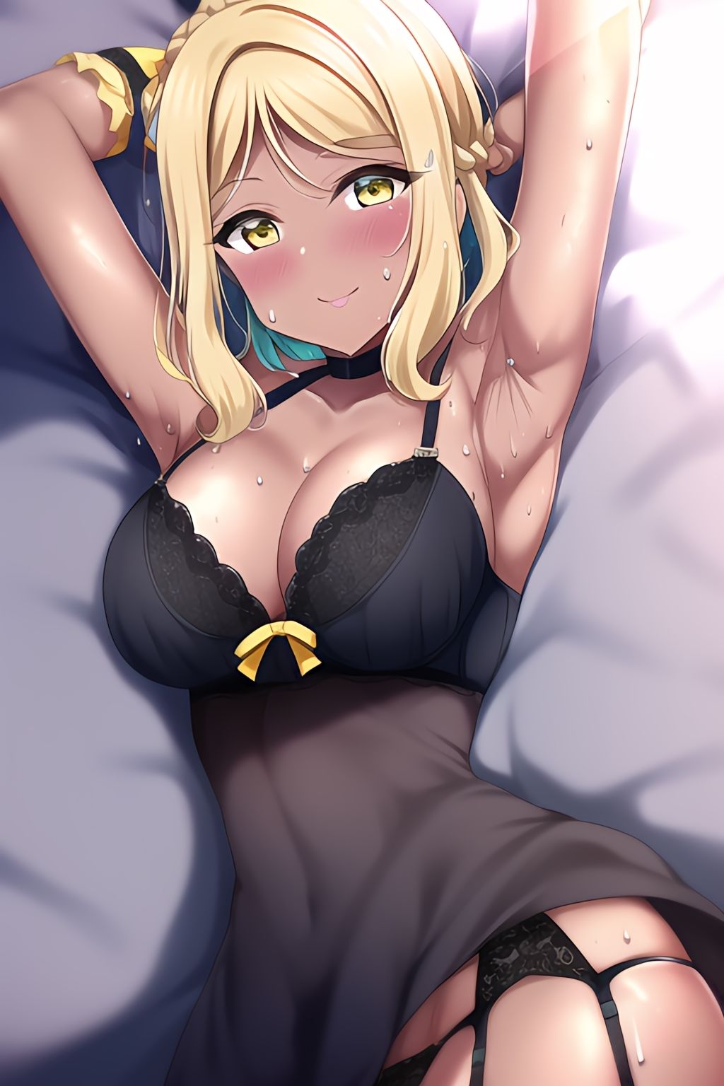 サンプル画像1:ラブラ●ブ！サンシ●イン！まりちゃん＋脇フェチ＋褐色フェチ！わきわき詰め合わせ100枚！！(サークルビル) [d_247558]