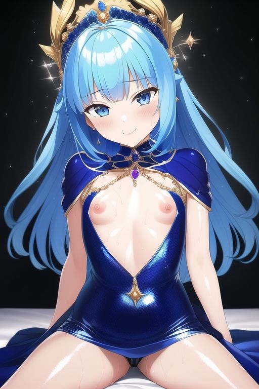 サンプル画像1:エッチがしたい高貴な青髪少女(n) [d_247703]