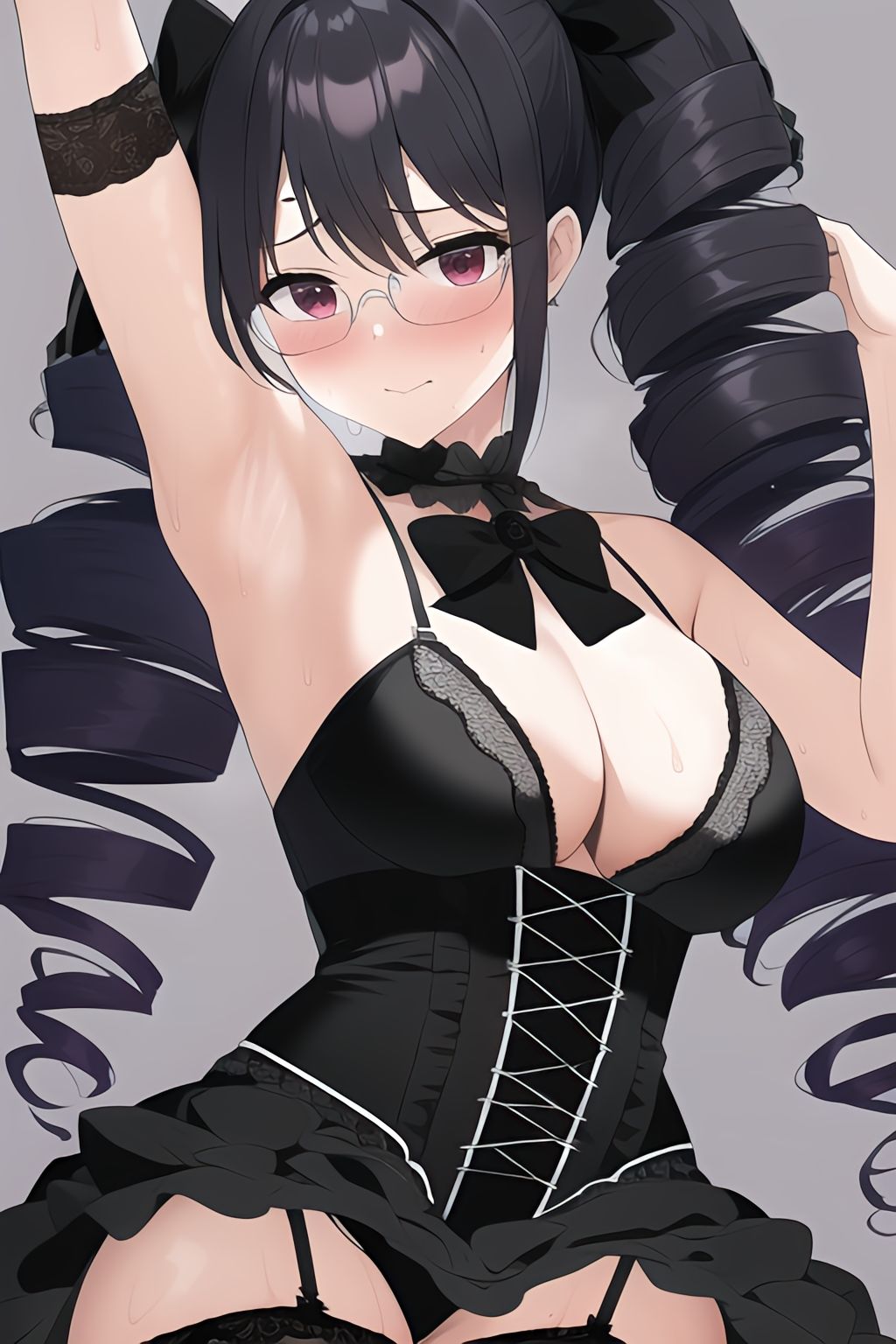 サンプル画像3:脇フェチ 黒髪お嬢様縦ロール脇特化！！！わきわき詰め合わせ110枚！！(サークルビル) [d_247920]