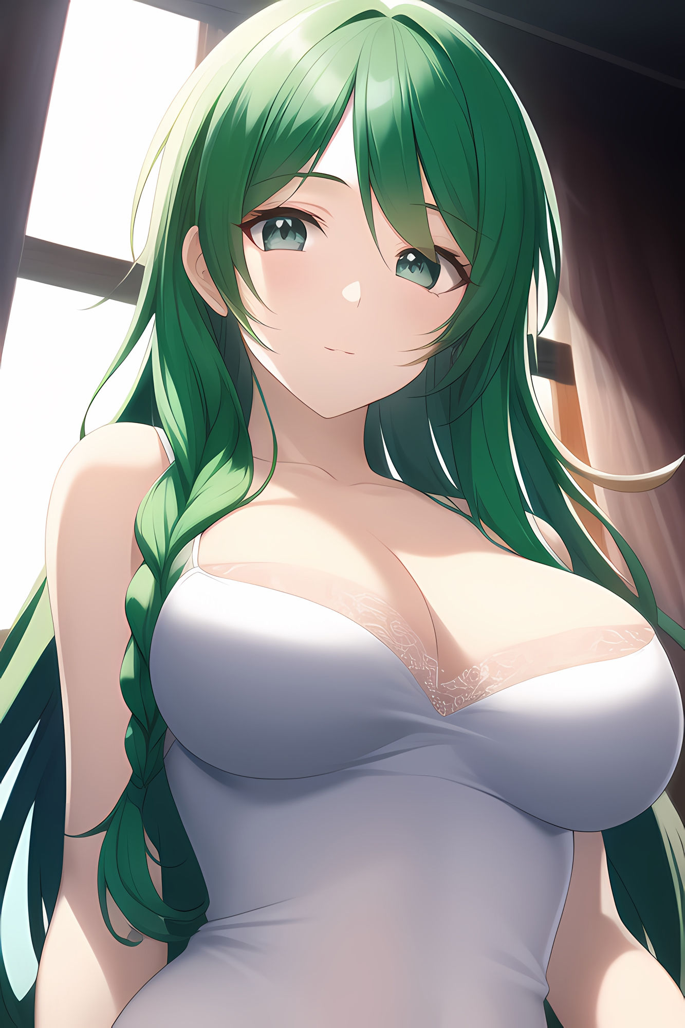 サンプル画像1:巨乳緑髪(あいと君と。) [d_247937]