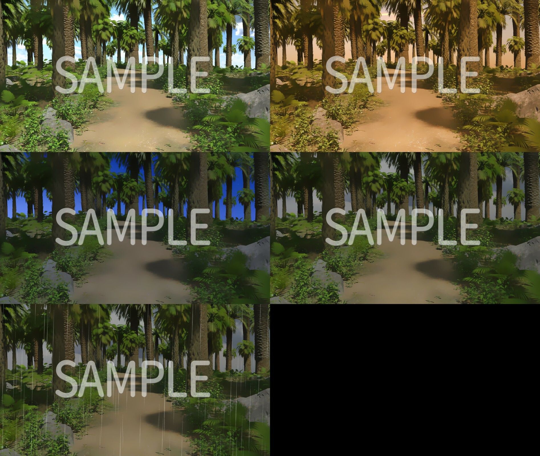 サンプル画像2:CG背景素材集 南国(すてら背景素材) [d_247969]