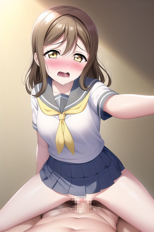 ラ○ライブ！サンシャイン！！CG集 国○田花丸（制服） R-18あり