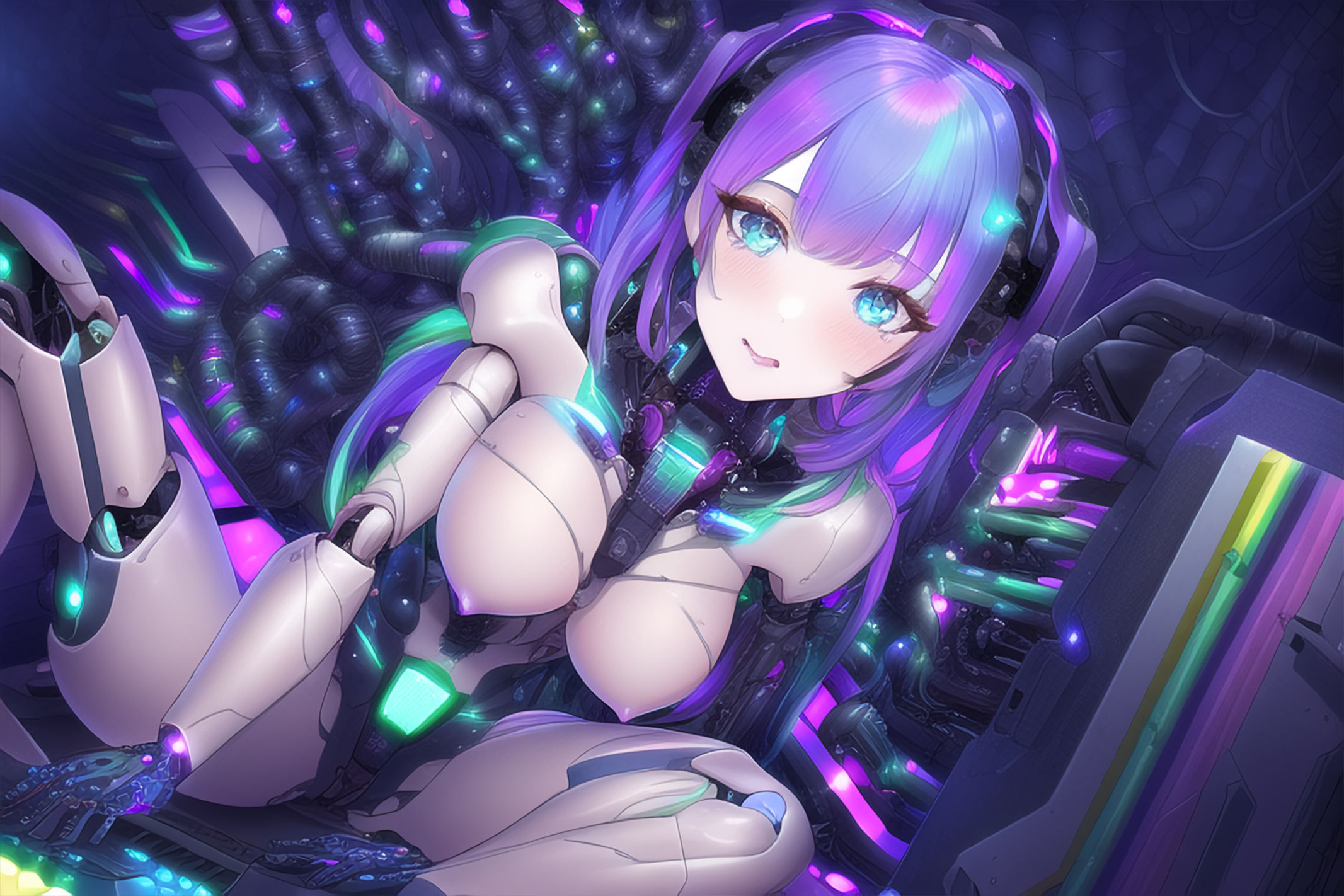 サンプル画像2:サイボーグ・ガールズ -ゲーミング・エディション-(晩餐ニート) [d_248052]