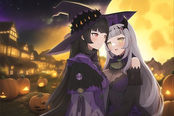 サンプル画像5:まじょっこ 全年齢向け / vol.2 魔女村のハロウィン （37枚）(AngelAkiha) [d_248210]