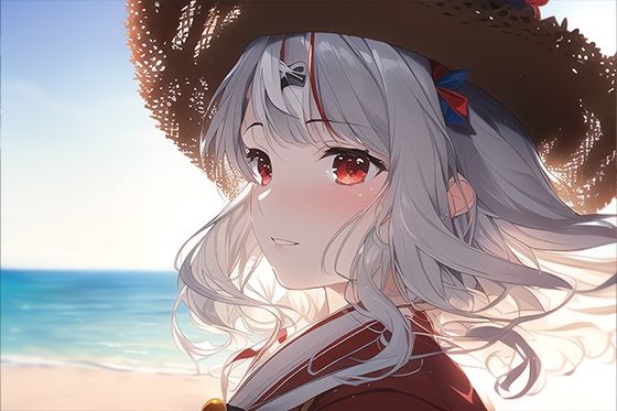 サンプル画像2:しゃち 全年齢向け / vol.1 真夏のビーチで （50枚）(AngelAkiha) [d_248213]