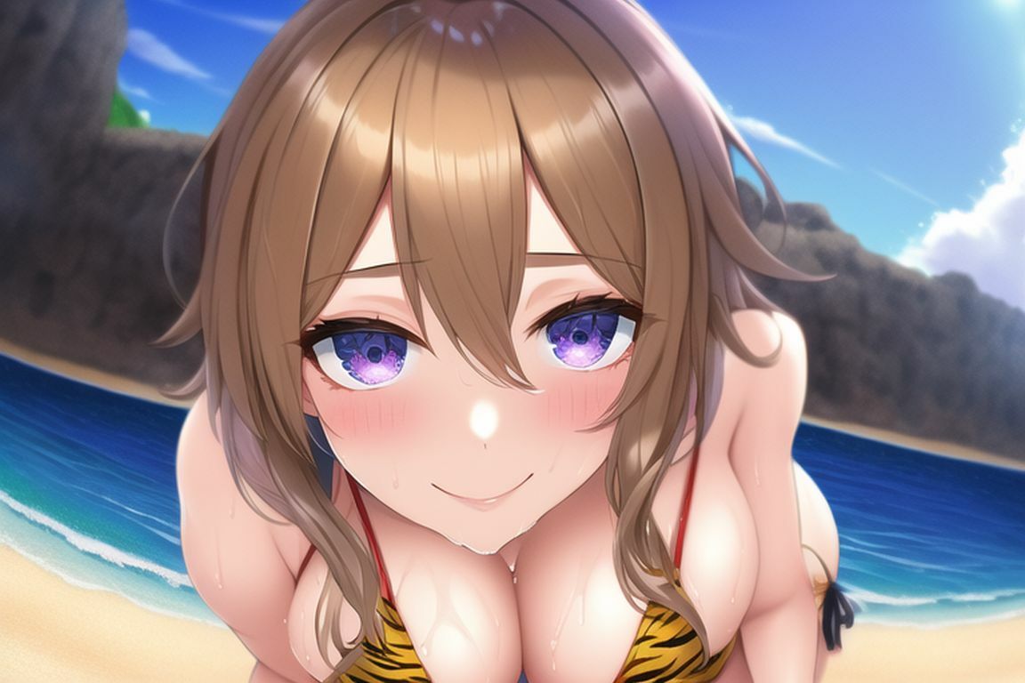 サンプル画像1:うしとらビキニ合戦(催●スマホの淫魔) [d_248347]