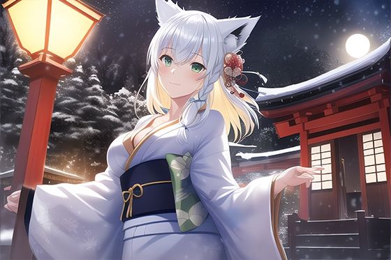 サンプル画像1:しろきつね 全年齢向け CG集 vol.3 / 白狐の巣ごもり （112枚）(AngelAkiha) [d_248457]