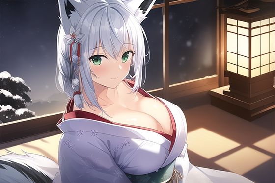 サンプル画像2:しろきつね 全年齢向け CG集 vol.3 / 白狐の巣ごもり （112枚）(AngelAkiha) [d_248457]