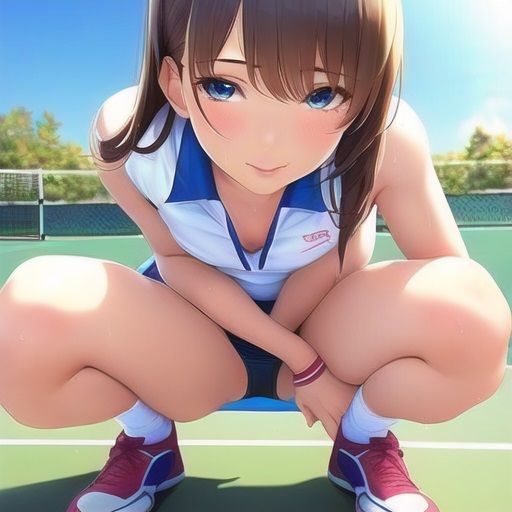 テニス部活女子のパンチラ集
