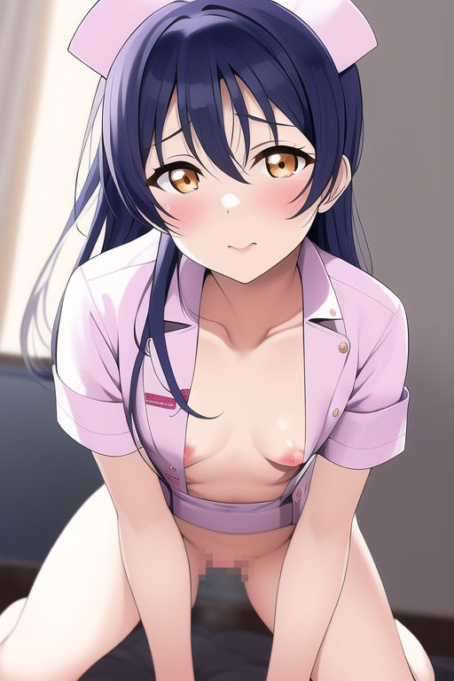 サンプル画像3:ラ○ライブ！CG集 園○海未（ナース） R-18あり(メンダコ) [d_248823]