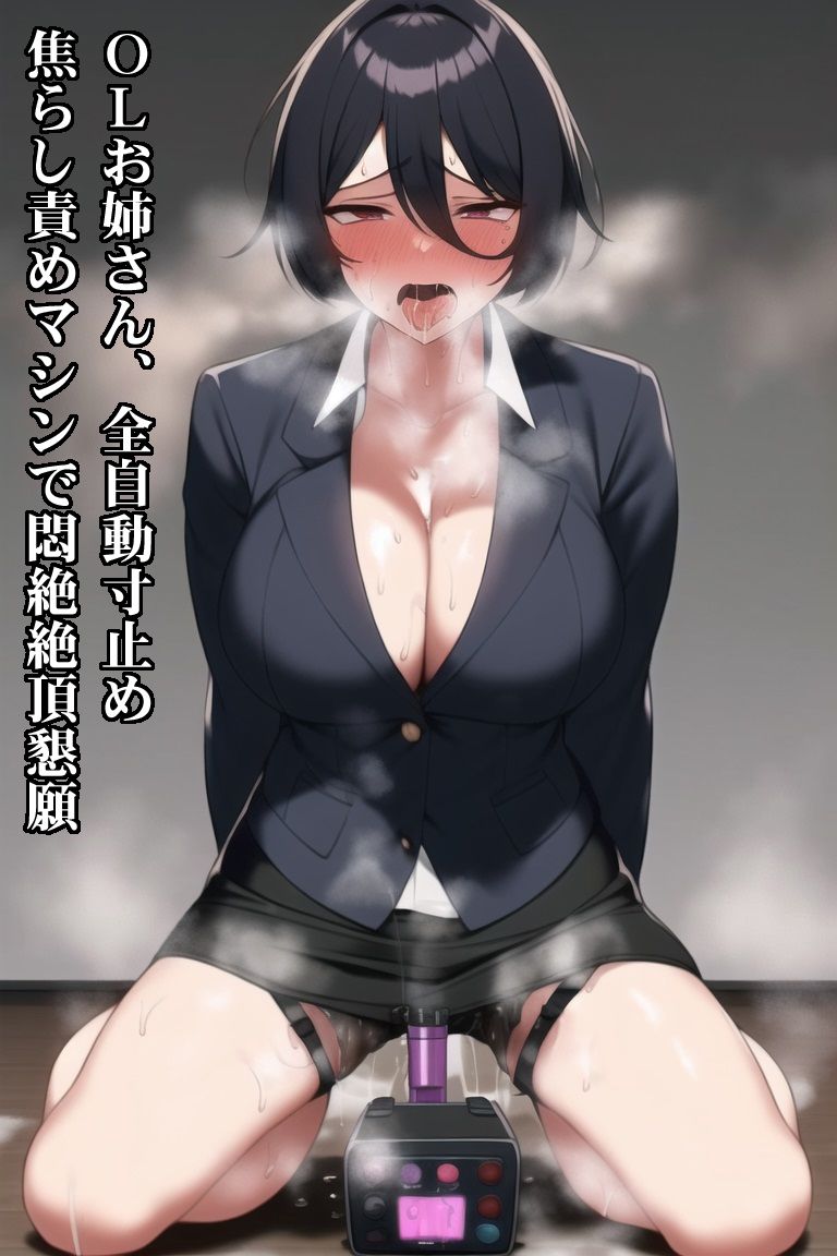 サンプル画像2:女子校生やOLお姉さん、ビキニギャルがAIに過酷な寸止め焦らし快楽拷問される(淫乱テディベア) [d_248897]