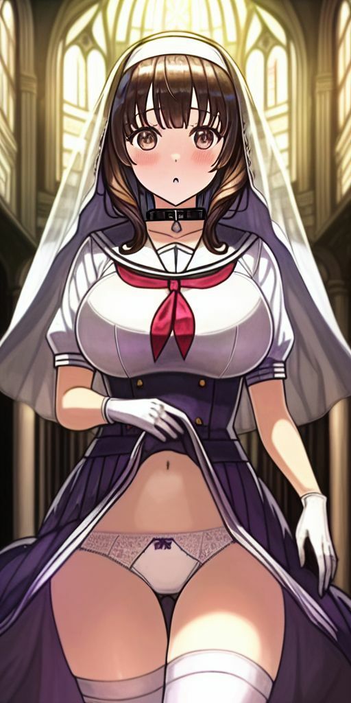 サンプル画像2:AIイラスト（たくし上げ集その1・100枚）(AI_freaks) [d_248929]