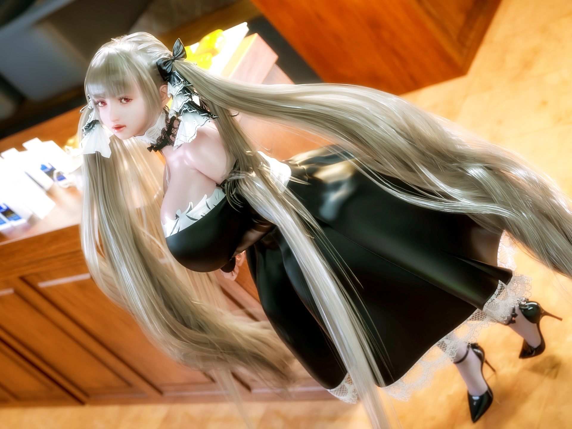 サンプル画像3:フォーミダブル牧場では爆乳牛娘がパイズリと搾りたての母乳でロイヤルミルクティーを飲ませてくれる3(YHP) [d_249018]