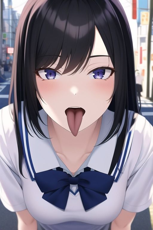 サンプル画像4:【素人舌出しコレクション】街中にいる女の子に「べーって舌出してくれませんか？」ってお願いしてみたwww(ふみーふみー) [d_249077]