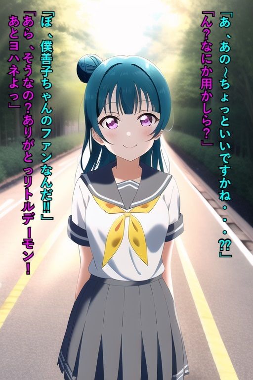 サンプル画像1:憧れのスクールアイドル ヨハネ様に催〇してみた(メンダコ) [d_249105]