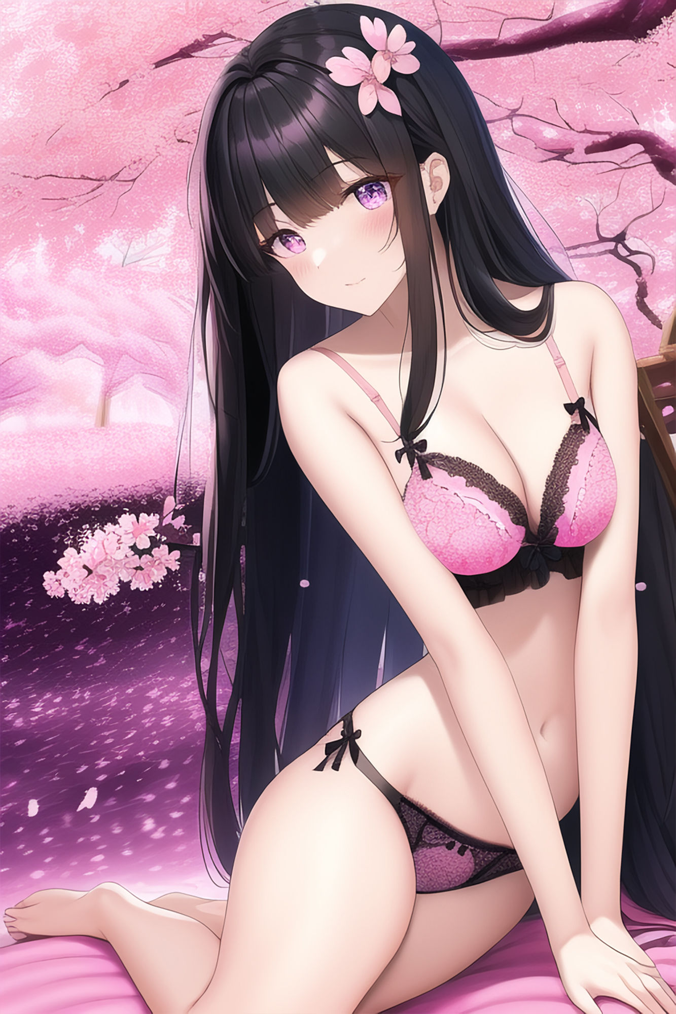 サンプル画像1:ランジェリー・ガールズ・コレクション 〜桜編〜(晩餐ニート) [d_249111]