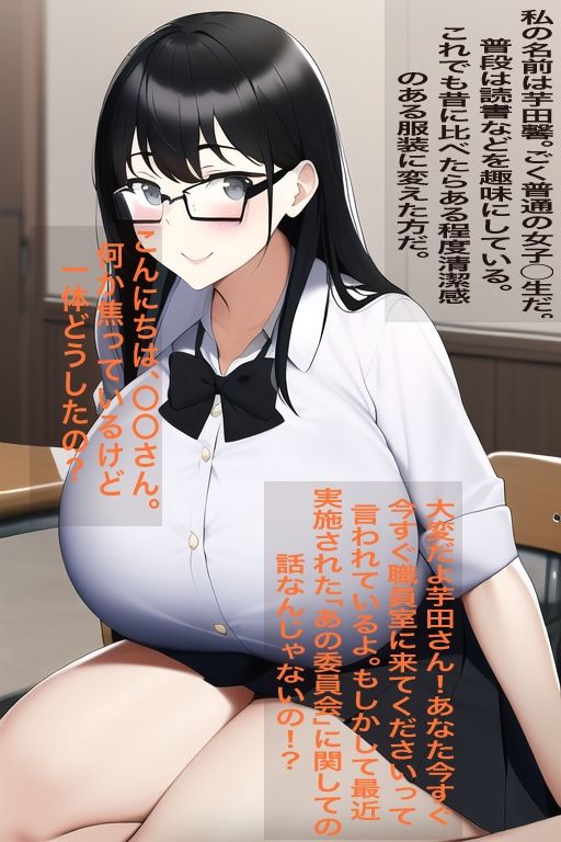 サンプル画像1:本性は淫乱？な陰キャラ女子がトイレの性処理係に任命されちゃったお話(ぷりんたあ) [d_249119]