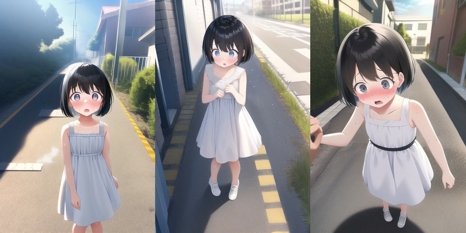 サンプル画像2:凌●純AI 〜公園凌●編〜(AIイラストコレクション) [d_249204]