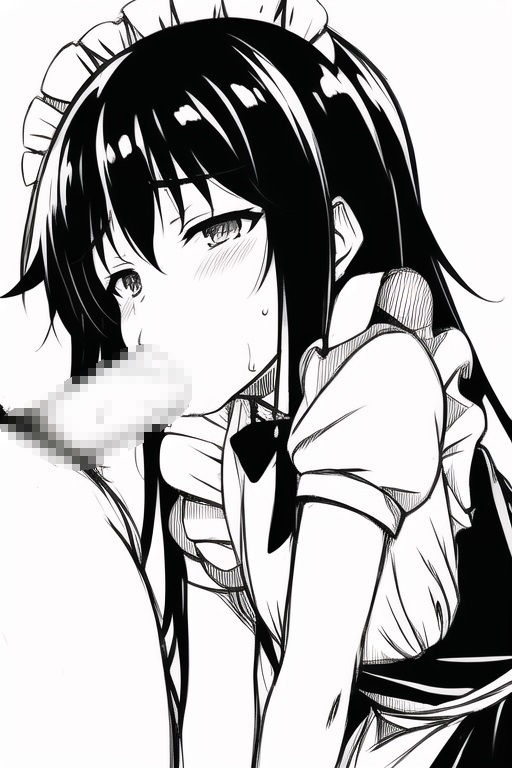 サンプル画像4:女の子のえっちなイラスト ラフ画風〜メイドver〜(イーシア) [d_249271]