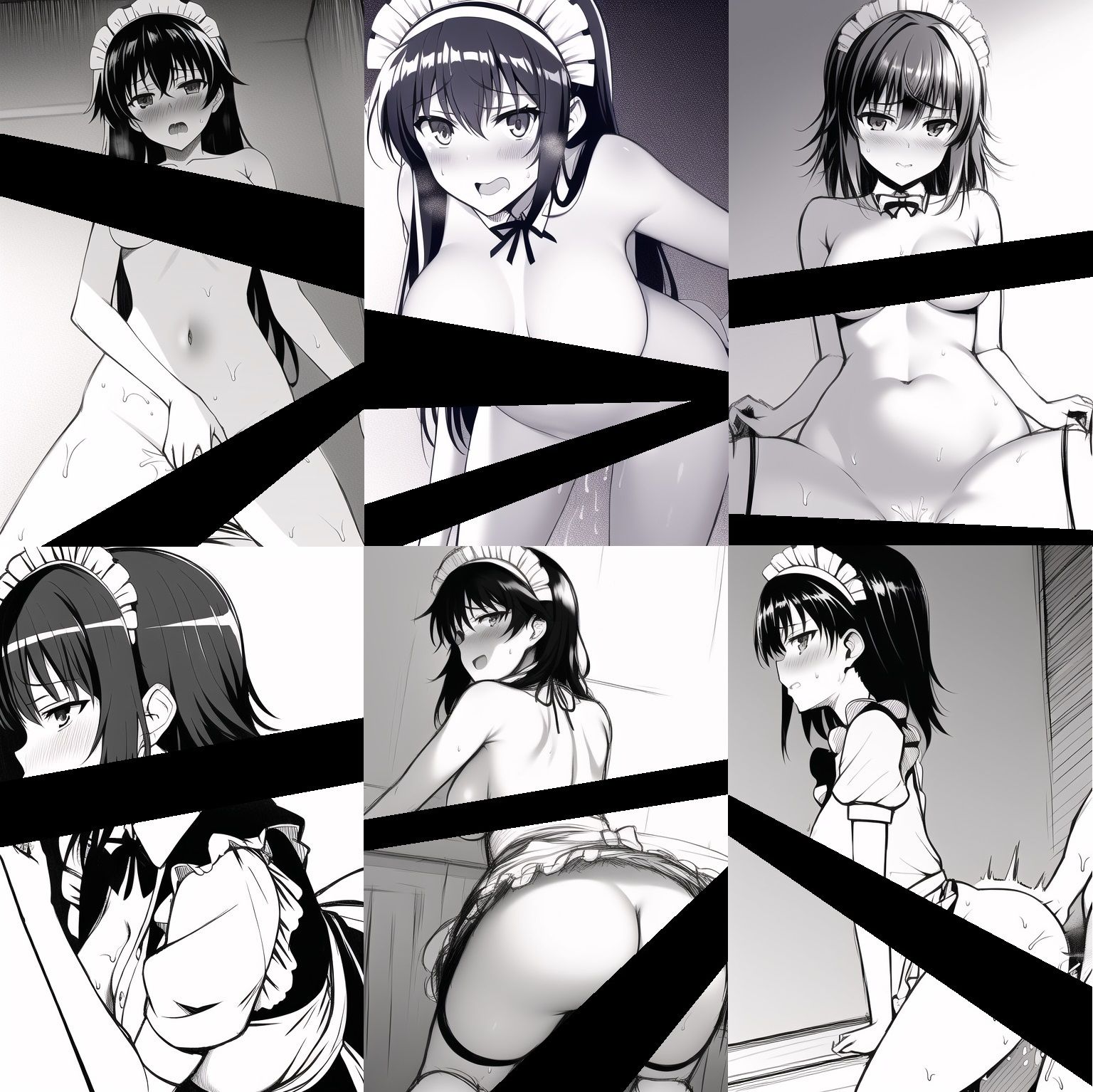 サンプル画像6:女の子のえっちなイラスト ラフ画風〜メイドver〜(イーシア) [d_249271]