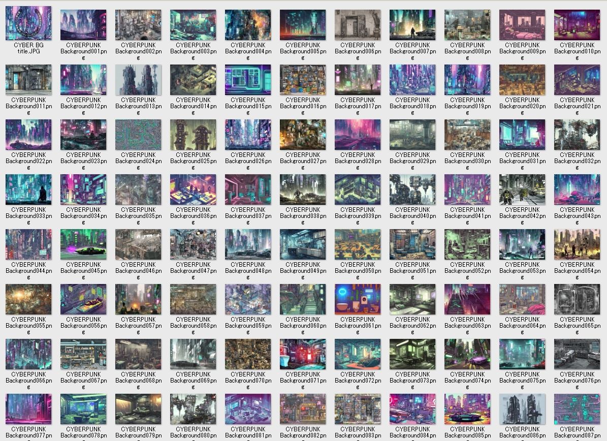 サンプル画像1:背景素材集「サイバーパンク」- 退廃的未来都市 -(ラスト・ゲームメーカー) [d_249292]