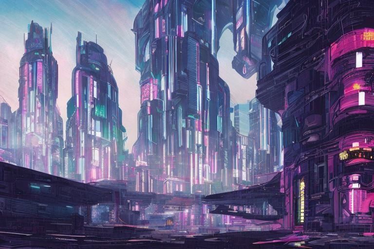 サンプル画像2:背景素材集「サイバーパンク」- 退廃的未来都市 -(ラスト・ゲームメーカー) [d_249292]