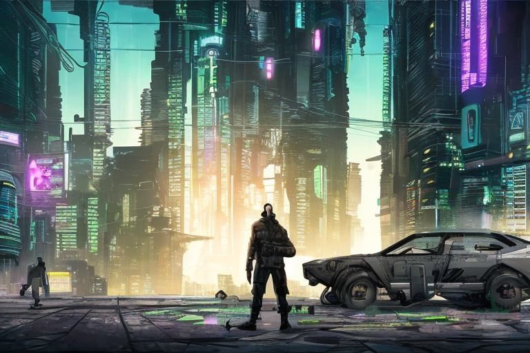 サンプル画像3:背景素材集「サイバーパンク」- 退廃的未来都市 -(ラスト・ゲームメーカー) [d_249292]