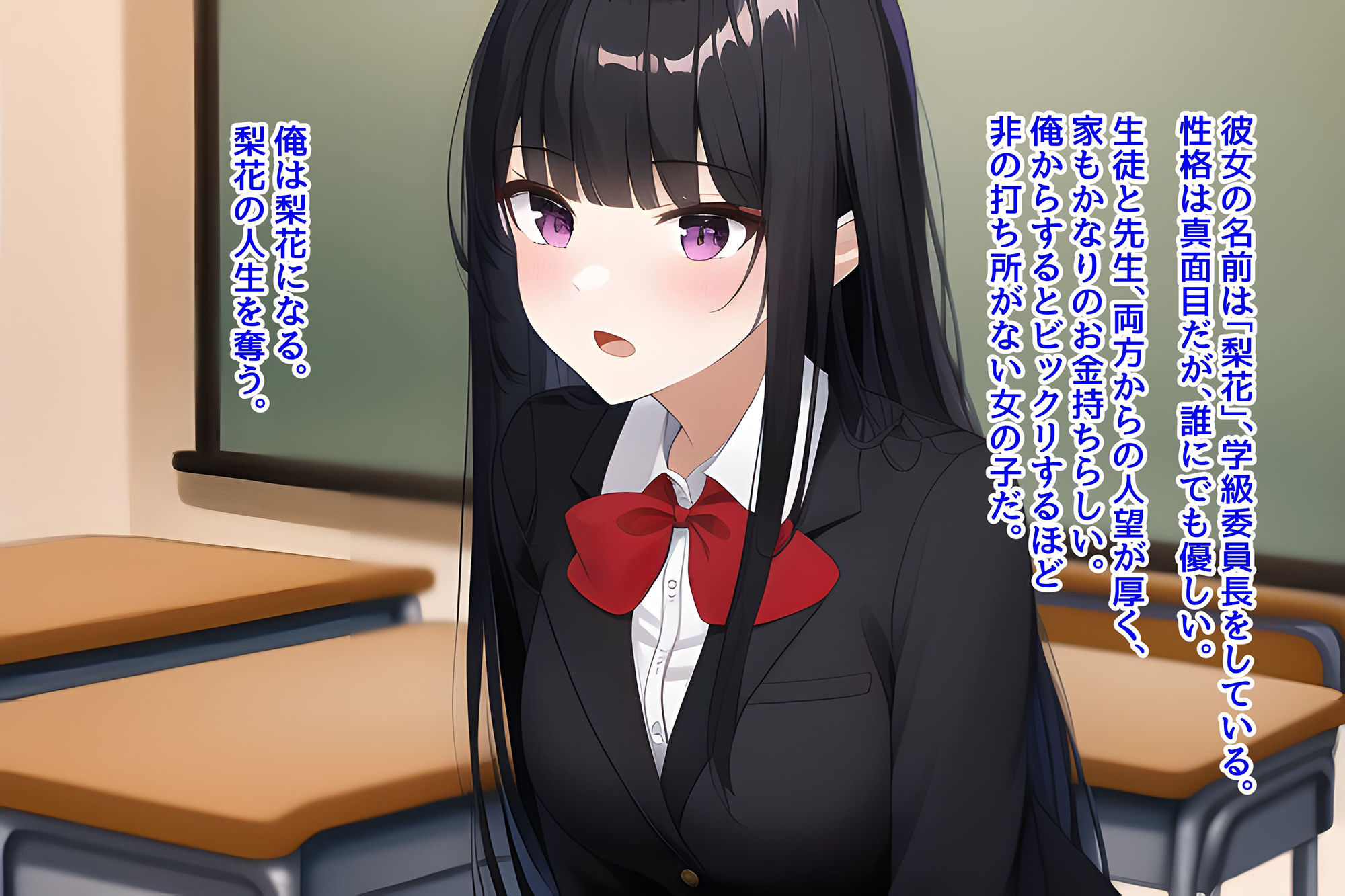 サンプル画像3:【TS】黒髪ロングのあの子と入れ替わり(スムージーのひみつきち) [d_249410]