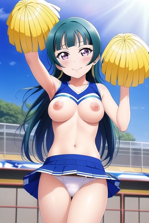 サンプル画像3:ラ○ライブ！サンシャイン！！CG集 津〇善子 （チア） R-18あり(メンダコ) [d_249411]