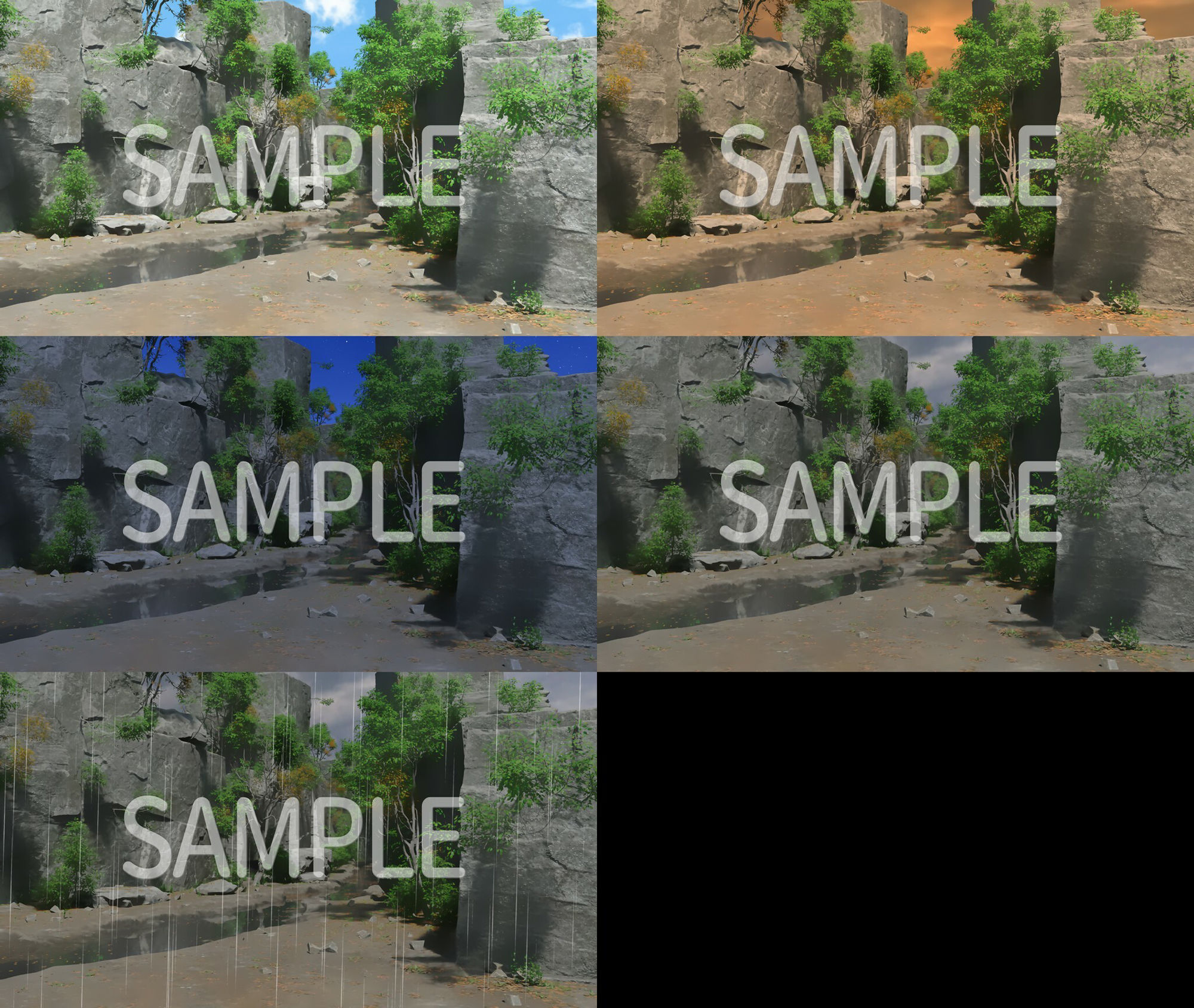 サンプル画像2:CG背景素材集 川(すてら背景素材) [d_249442]