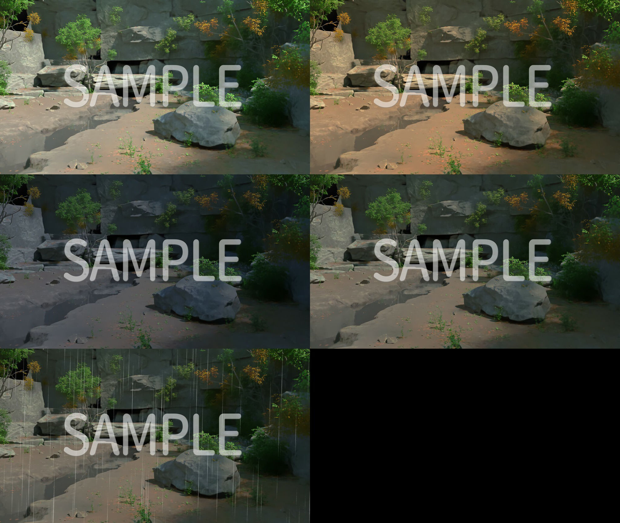 サンプル画像4:CG背景素材集 川(すてら背景素材) [d_249442]