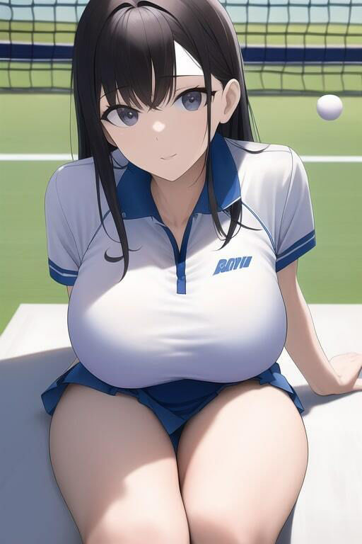 サンプル画像3:テニサーの少女たち(歪) [d_249901]